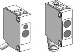 Telemecanique Sensors - M8 Connector, 15m Nominal Distance, Shock and Vibration Resistant, Through Beam Photoelectric Sensor - 12 to 24 VDC, 1000 Hz, PBT, 20mm Long x 11mm Wide x 43mm High - Exact Industrial Supply