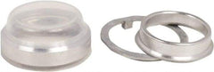 Schneider Electric - Pushbutton Switch Boot - Clear, Round Button, Nonilluminated - Exact Industrial Supply