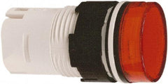 Schneider Electric - Red Lens LED Pilot Light - Round Lens, Shock Resistant, Vibration Resistant - Exact Industrial Supply