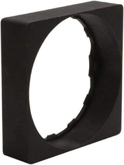 Schneider Electric - Pushbutton Switch Square Trim - Black, Round Button - Exact Industrial Supply