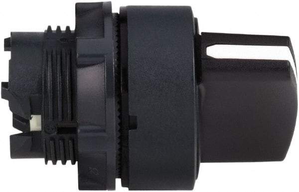 Schneider Electric - 22mm Mount Hole, 2 Position, Handle Operated, Selector Switch Only - Black, Momentary (MO), Nonilluminated, Shock, Vibration and Water Resistant - Exact Industrial Supply