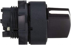 Schneider Electric - 22mm Mount Hole, 2 Position, Handle Operated, Selector Switch Only - Black, Momentary (MO), Nonilluminated, Shock, Vibration and Water Resistant - Exact Industrial Supply