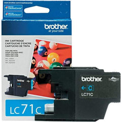 Brother - Cyan Ink Cartridge - Use with Brother MFC-J280W, J425W, J430W, J435W, J625DW, J825DW, J835DW - Exact Industrial Supply