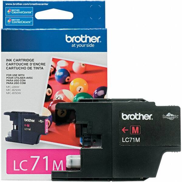 Brother - Magenta Ink Cartridge - Use with Brother MFC-J280W, J425W, J430W, J435W, J625DW, J825DW, J835DW - Exact Industrial Supply