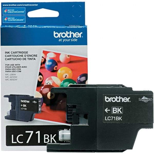 Brother - Black Ink Cartridge - Use with Brother MFC-J280W, J425W, J430W, J435W, J625DW, J825DW, J835DW - Exact Industrial Supply