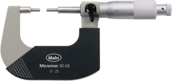 Mahr - Spline Micrometers Operation Type: Mechanical Minimum Measurement (Decimal Inch): 1.0000 - Exact Industrial Supply