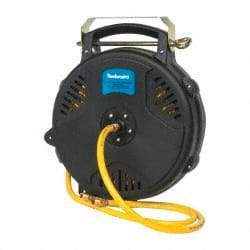 PRO-SOURCE - 50' Spring Retractable Hose Reel - 300 psi, Hose Included - Exact Industrial Supply