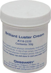 Made in USA - 50 g Polishing Compound - Use on Aluminum, Brass, Bronze, Chrome & Steel - Exact Industrial Supply
