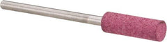 Value Collection - 5mm Max Diam x 15mm Long, Cylinder, Rubberized Point - Coarse Grade, Ceramic, Mounted - Exact Industrial Supply
