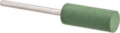 Value Collection - 8mm Max Diam x 20mm Long, Cylinder, Rubberized Point - Fine Grade, Ceramic, Mounted - Exact Industrial Supply