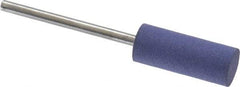 Value Collection - 8mm Max Diam x 20mm Long, Cylinder, Rubberized Point - Very Fine Grade, Ceramic, Mounted - Exact Industrial Supply