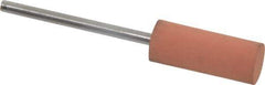 Value Collection - 8mm Max Diam x 20mm Long, Cylinder, Rubberized Point - Very Fine Grade, Ceramic, Mounted - Exact Industrial Supply