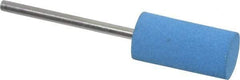Value Collection - 10mm Max Diam x 20mm Long, Cylinder, Rubberized Point - Medium Grade, Ceramic, Mounted - Exact Industrial Supply