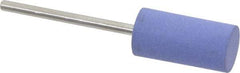 Value Collection - 10mm Max Diam x 20mm Long, Cylinder, Rubberized Point - Very Fine Grade, Ceramic, Mounted - Exact Industrial Supply