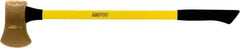 Ampco - 6 Lb Head Single Bit Axe - 36" OAL, 5" Long Blade, 36" Long Handle, Fiberglass Cushion Grip Handle, 8" Long Head - Exact Industrial Supply