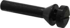 Value Collection - 1/4" Hole, Screw Lock Wheel Mandrel - 2" OAL, 1/2" Max Wheel Width, 3/8" Shank Diam - Exact Industrial Supply