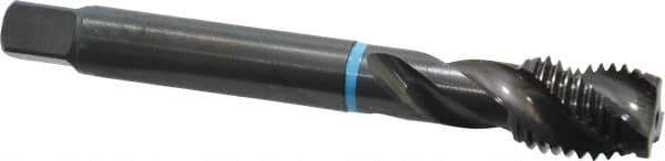 Emuge - M16x2.00 Metric Coarse 3 Flute 6H Modified Bottoming Spiral Flute Tap - Cobalt, Oxide Finish, 110mm OAL, Right Hand Flute, Right Hand Thread, Series Enorm-VA - Exact Industrial Supply