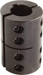 Climax Metal Products - 3/4" Inside x 1-3/4" Outside Diam, Two Piece Rigid Coupling with Keyway - 2-5/8" Long x 3/16" Keyway Width x 3/32" Keyway Depth - Exact Industrial Supply