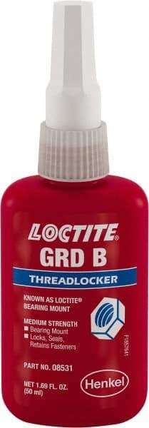 Loctite - 50 mL, Yellow, Medium Strength Liquid Threadlocker - Exact Industrial Supply