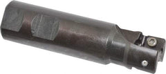 Seco - 1" Cut Diam, 0.59" Max Depth of Cut, 1" Shank Diam, 3.94" OAL, Indexable Square Shoulder End Mill - AP.. 1604 Inserts, Weldon Shank, 90° Lead Angle - Exact Industrial Supply