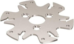 Seco - Arbor Hole Connection, 0.122" Cutting Width, 3/4" Depth of Cut, 3" Cutter Diam, 3 Tooth Indexable Slotting Cutter - 1-1/4" Shank Diam, R335.10 Toolholder, 150.10-3N Insert, Right Hand Cutting Direction - Exact Industrial Supply