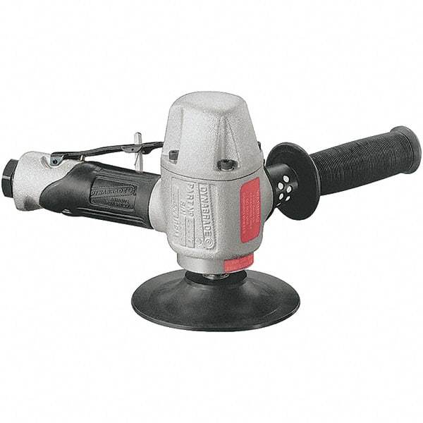 Dynabrade - 4-1/2 to 5" Disc, 8,500 RPM, Pneumatic Handheld Disc Sander - 32 CFM, 1/2 NPT Inlet, 1.2 hp, 90 psi - Exact Industrial Supply