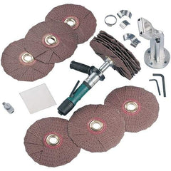 Dynabrade - 0.4 hp, 200-950 RPM Finishing Sander - 22 CFM Air Consumption, 6.21 bar Air Pressure, 1/4 NPT Inlet - Exact Industrial Supply