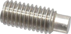 Value Collection - M8x1.25 Metric Coarse, 20mm OAL, Dog Point Set Screw - Grade 18-8 & Austenitic A2 Stainless Steel, 4mm Key - Exact Industrial Supply