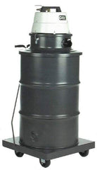 Minuteman - 55 Gal Steel Tank, Air Powered Pneumatic Canister Wet/Dry Vacuum - Accessories Included - Exact Industrial Supply
