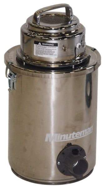 Minuteman - 6 Gal, Stainless Steel Tank, Dry, Mercury Vacuum Cleaner - 1.25 hp, 7.9 Amps - Exact Industrial Supply