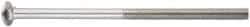 Value Collection - 1/4-20 UNC 1-3/4" Length Under Head, Standard Square Neck, Carriage Bolt - 18-8 Stainless Steel, Uncoated - Exact Industrial Supply