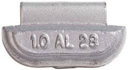 Bada - 1.25 oz Wheel Weight - Steel, For Use with Automotive & Light Trucks - Exact Industrial Supply