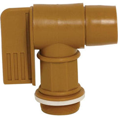 Wesco Industrial Products - 2" NPT Plastic Rigid Drum Faucet - FM Approved, No Arrester, Manual Closing, 6" Long Extension - Exact Industrial Supply