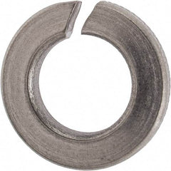 Made in USA - 3/8", 0.094" Thick Split Lock Washer - 400 Stainless Steel, Passivated Finish, 0.377" Min ID, 0.385" Max ID, 0.68" Max OD - Exact Industrial Supply
