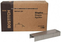 Stanley Bostitch - 1-3/8" Wide Steel Crown Staples - 5/8" Leg Length - Exact Industrial Supply