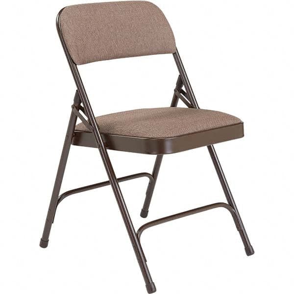 National Public Seating - Folding Chairs Pad Type: Folding Chair w/Fabric Padded Seat Material: Fabric; Steel - Exact Industrial Supply