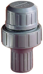 Plast-O-Matic - 3/4" Pipe, 100 Max psi, PVC, Normally Closed Design Vacuum Breaker Valve - EPDM Seal, NPT End Connections - Exact Industrial Supply