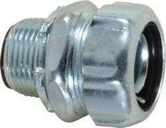 Thomas & Betts - 3/4" Trade, Steel Threaded Straight Liquidtight Conduit Connector - Insulated - Exact Industrial Supply