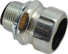 Thomas & Betts - 1" Trade, Steel Threaded Straight Liquidtight Conduit Connector - Insulated - Exact Industrial Supply