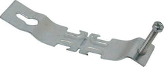 Thomas & Betts - 1" Pipe, 14 Gauge" Pipe or Conduit Clamp - Silver Galvanized, 600 Lb Capacity, All Conduit - Exact Industrial Supply