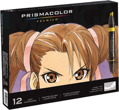 Prismacolor - Assorted Colors, Art Marker - Chisel Tip, Alcohol Based Ink - Exact Industrial Supply