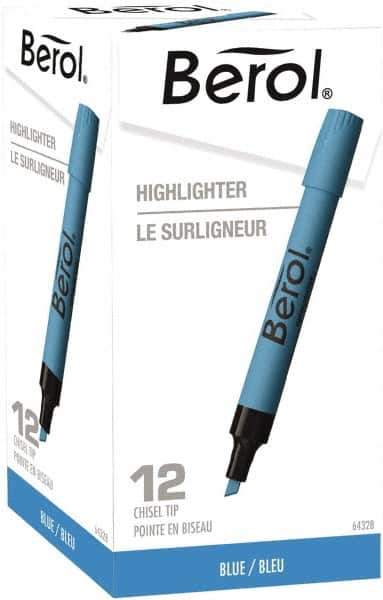 Sharpie - Blue Highlighter - Chisel Tip, AP Nontoxic Ink - Exact Industrial Supply
