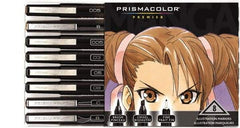 Prismacolor - Black, Sepia Art Marker - Brush Tip, Alcohol Based Ink - Exact Industrial Supply