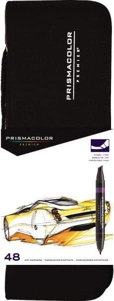 Prismacolor - Assorted Colors, Art Marker - Chisel Tip, Alcohol Based Ink - Exact Industrial Supply