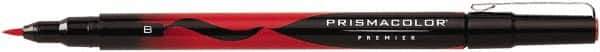 Prismacolor - Red Art Marker - Brush Tip, Alcohol Based Ink - Exact Industrial Supply
