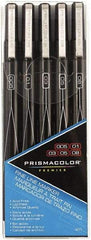 Prismacolor - Black Art Marker - Fine Tip, Alcohol Based Ink - Exact Industrial Supply