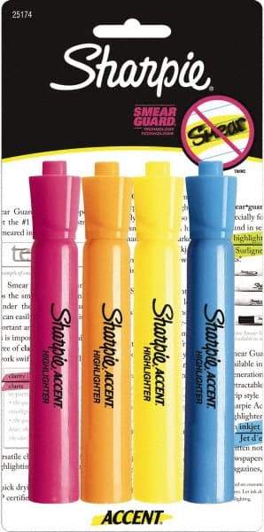 Sharpie - Assorted Colors, Highlighter - Chisel Tip, AP Nontoxic Ink - Exact Industrial Supply