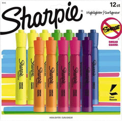 Sharpie - Assorted Colors, Highlighter - Chisel Tip, AP Nontoxic Ink - Exact Industrial Supply