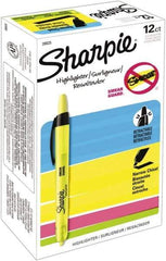 Sharpie - Fluorescent Yellow Highlighter - Chisel Tip, AP Nontoxic Ink - Exact Industrial Supply