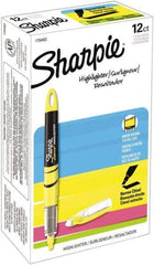 Sharpie - Fluorescent Yellow Highlighter - Chisel Tip, AP Nontoxic Ink - Exact Industrial Supply